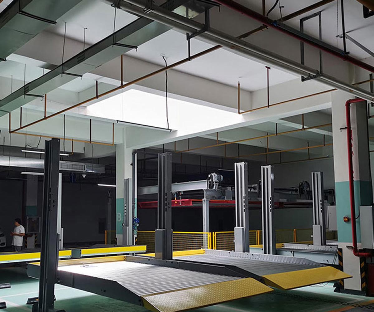長寧俯仰立體車庫機械部分安裝步驟